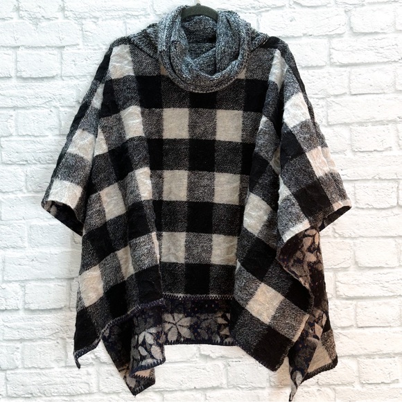 Anthropologie WINTERTIDE wool blend poncho, one size. - Picture 11 of 16